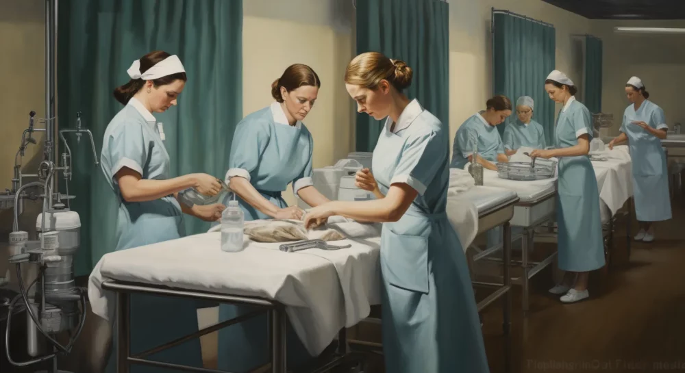 Медсёстры в клинике